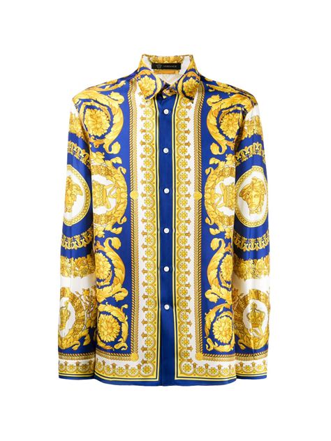 camicia stile barocco versace|Camicia Barocco .